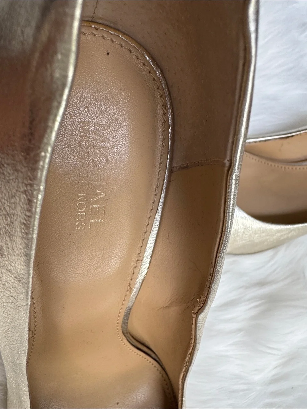 Michael Kors shimmering champagne